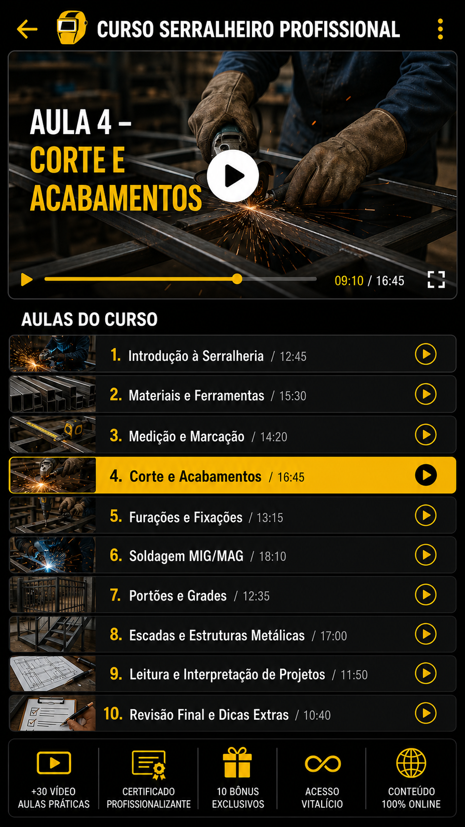 Aula 01 — Introdução à serralheria